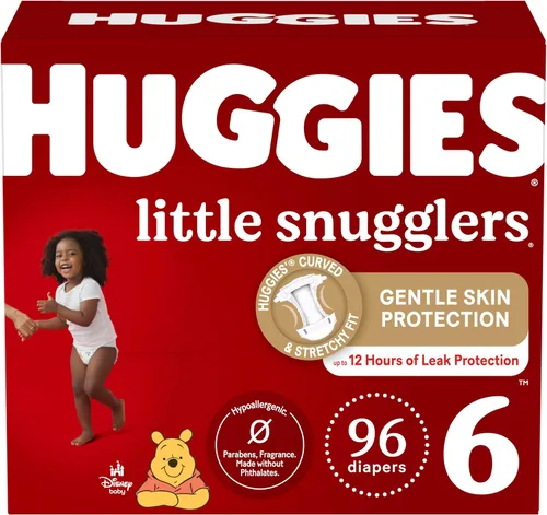 Vista 43 de Huggies Little Snugglers - Pañal para bebé, talla 1, 8 a 14 libras, 34717, 20