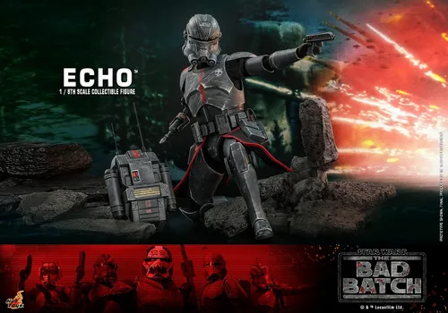 Vista 10 de Hot Toys 1:6 Echo - Star Wars: The Bad Batch, Negro
