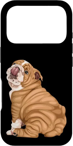 Vista 30 de Funny Puppy Art Illustration English Bulldog Owner Case para iPhone 17