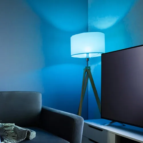 Vista 5 de Monster - Bombilla LED multicolor y blanca cálida, 16,000,000 de posibilidades de iluminación, personalizable con aplicación, compatible