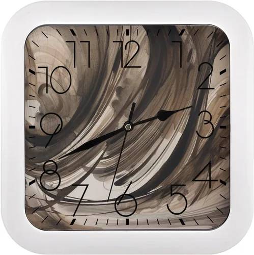 Vista 27 de 10" Square Modern Wall Clock,Ancient Egypt Print Kitchen Clocks Wall Battery Operated,Silent Non Ticking Unique Funny Cute Wall Clock for Living