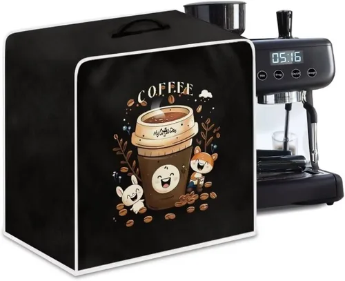 Vista 16 de Mumeson Funda para cafetera de girasol, extra grande, ligera, con asa, cubierta para máquina de café, tostadora, cubierta a prueba de polvo