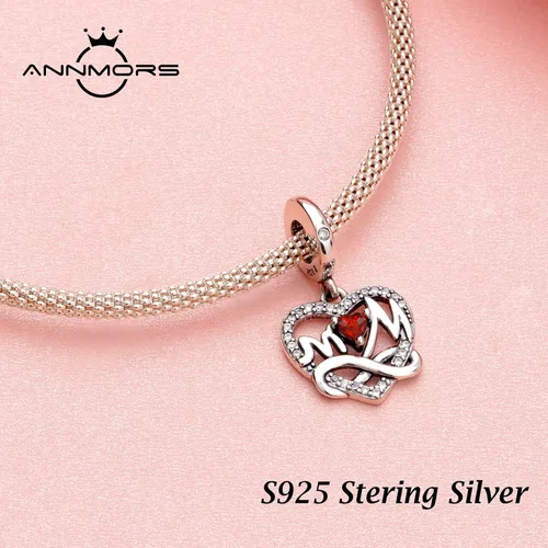 Vista 2 de Annmors Charms for Bracelets Family Animal Safety Chains Nature Dangle for Women Bracelets & Necklace Pendant