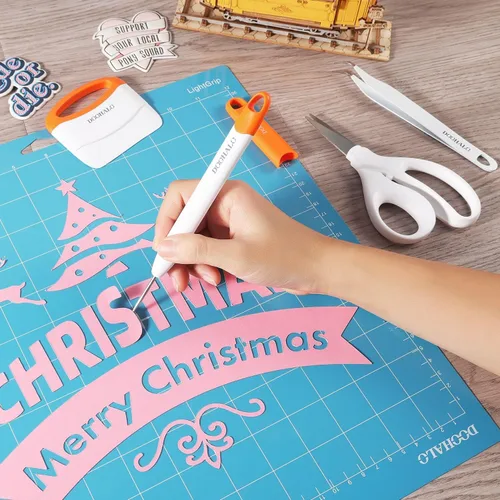 Vista 4 de DOOHALO Brayer Roller - Herramientas de deshierbe de vinilo compatibles con Cricut Crafting Kit de accesorios básicos para silueta, raspador