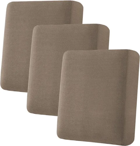 Vista 370 de H.VERSAILTEX Fundas de Cojín de Asiento Individuales Super Elásticas Fundas de Sofá Fundas de Cojín de Sofá Fundas Deslizables Juegos Tela de Sarga