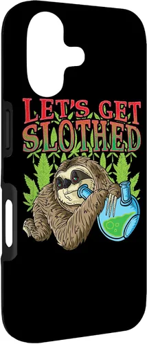Vista 3 de Sloth Smokes Grass Shirt Marihuana Sloth Cannabis Stoner Case para iPhone 17