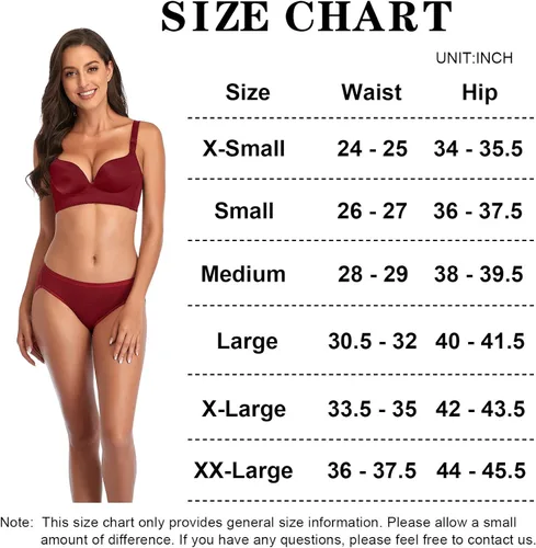 Vista 6 de CULAYII Calzones de algodón para mujer, corte alto, cobertura completa, elásticos, frescos, ropa interior para mujer