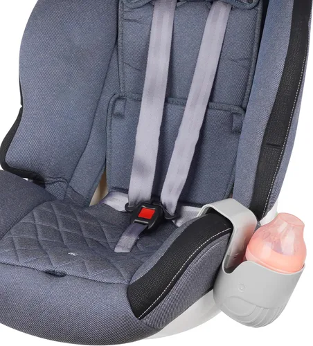Vista 2 de Portavasos universal para asientos de coche, cochecitos de bebé, sillas de ruedas y más - Gris (1)