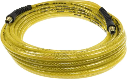 Vista 13 de Coilhose Pneumatics PFE60254TY Flexeel Manguera de aire de poliuretano reforzado, 3/8" diámetro interior, 25' de longitud con (2) accesorios