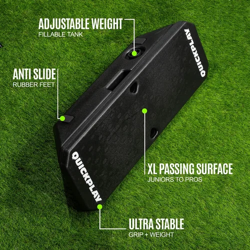 Vista 3 de QUICKPLAY Replay Boombox Tabla de Rebote de Fútbol - Rebotador Portátil de Doble Superficie con Ángulo Ajustable - Equipo de Entrenamiento de Fútbol