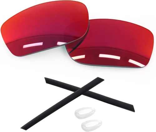 Vista 12 de 1.6MM Polarized Replacement Lenses & Rubber Kits for Oakley Gauge 8 Family Sunglasses Iridium negro - Policarbonato polarizado