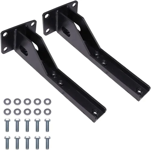 Vista 7 de ELITEWILL 2 soportes de parachoques trasero XJ compatibles con Jeep Cherokee XJ DIY 1986-2001