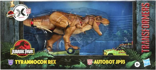 Vista 3 de Transformers Generations Collaborative: Jurassic Park Mash-Up Tyrannocon Rex & Autobot JP93 Edades 8 en adelante (Exclusivo de Amazon)