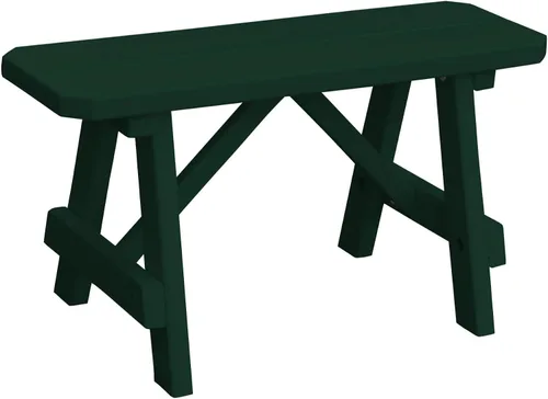 Vista 101 de Furniture Barn USA Pine - Banco tradicional de 2 pies, color negro