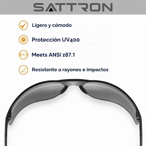 Vista 6 de Gafas de seguridad teñidas paquete de 48, lentes de humo oscuro con protección UV, gafas de sol de seguridad para hombres y mujeres, protección