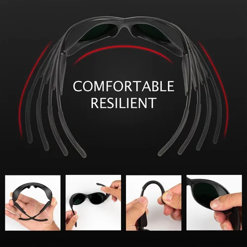 Vista 5 de Gafas de Terapia de Luz Roja, Gafas de Seguridad Láser IPL 200-2000nm para Depilación Láser y Terapia de Luz Roja, terapia de luz infrarroja