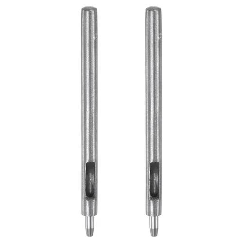 Vista 32 de HARFINGTON Perforadora de cuero de 0.020 in, recta, redonda, con ojales, remache a presión, fijador para cuero, artesanía, ropa, bolso, cortina
