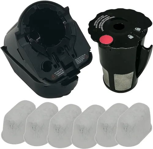 Vista 6 de Piezas de repuesto reutilizable K taza de café Pod soporte de filtro Asamblea para cafetera Keurig 2.0 K200 K250 K275 K300 K325 K350 K360 K375 K400
