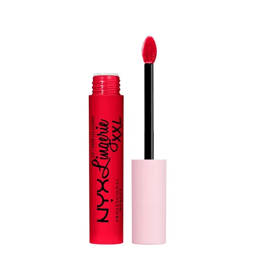 Vista 26 de Nyx - Maquillaje profesional; labial líquido de la línea Lingerie XXL, mate, Undress'd (Color rosa en tono desnudo)