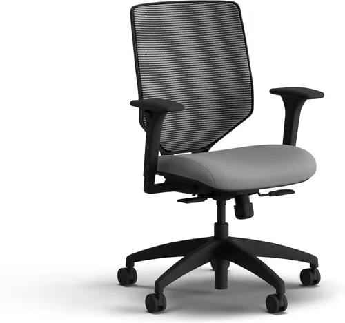 Vista 24 de HON Solve - Silla de oficina ergonómica, soporte de malla con respaldo de malla, soporte lumbar ajustable, brazos ajustables en altura, marco