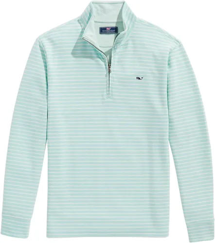 Vista 41 de vineyard vines Saltwater 1/4 Zip Aqua Ocean