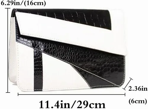 Vista 3 de Bolsos de mano de PU para mujer y cartera de hombro para fiesta