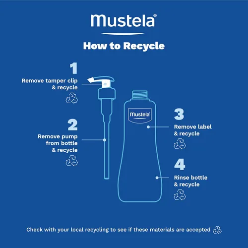 Vista 7 de Mustela Stelatopia Eczema-Prone Skin Cleansing Gel - Baby Face & Body Wash with Natural Avocado & Sunflower Oil - Fragrance-Free & Tear Free