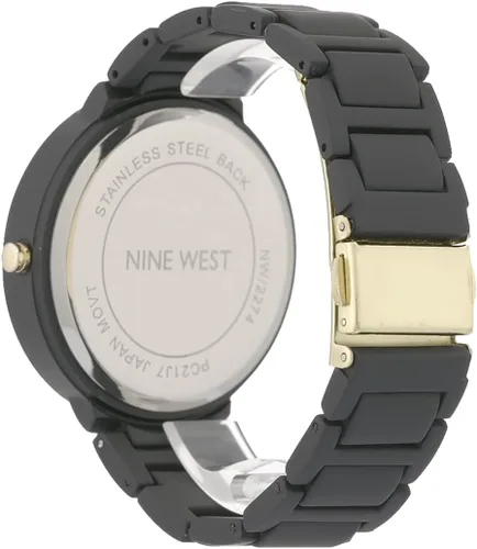 Vista 5 de Nine West Reloj de pulsera con brazalete de goma para mujer
