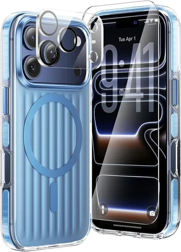 Vista 100 de Funda para iPhone 11, funda magnética con función atril [protección de grado militar] y [compatible con MagSafe], funda protectora delgada