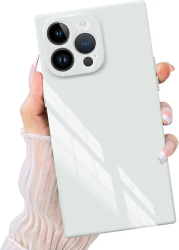 Vista 16 de Funda rectangular compatible con iPhone 15 para mujeres y hombres, TPU suave a prueba de golpes, protección completa de la lente, funciona