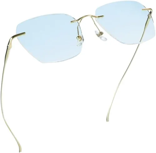 Vista 8 de LifeArt Pure Titanium Frame Glasses/Blue Light Blocking Reading Glasses, Reduce Eyestrain, Stylish for Men and Women