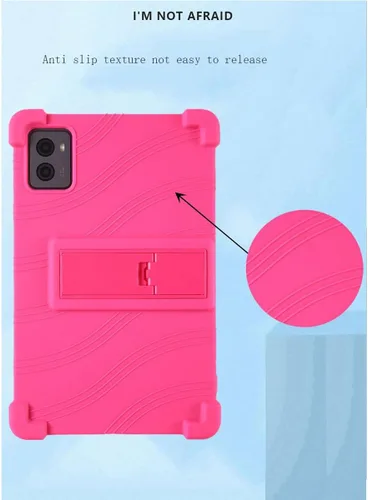 Vista 2 de Funda de TPU para tablet Onn 12.1 Pro 2024 + vidrio templado HD, carcasa de silicona protectora trasera – 9 dureza anti-arañazos protector