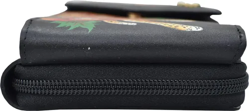 Vista 8 de Anuschka Funda para teléfono cruzado de cuero genuino pintada a mano para mujer - Enigmatic Leopard, Leopardo enigmático