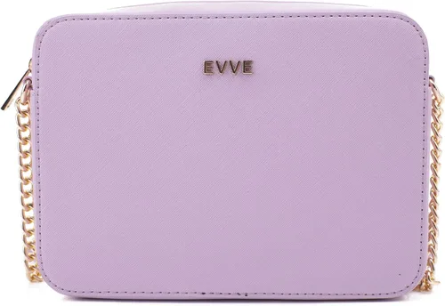 Vista 2 de EVVE Saffiano - Bolso cruzado para mujer, con cadena y correa de cuero