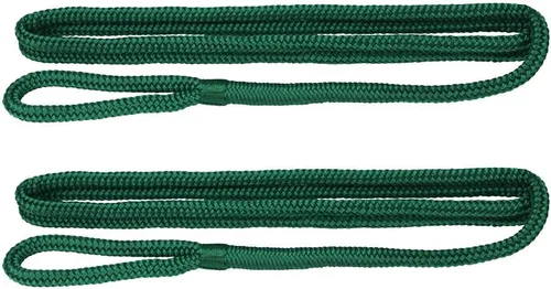 Vista 4 de Extreme Max 3006.2168 BoatTector Premium Línea de Guardabarros de Nailon de Doble Trenza Paquete de Valor de 2 - 3/8" x 6', Negro