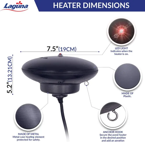 Vista 2 de Laguna PowerHeat descongelador térmico para estanques - 315 W