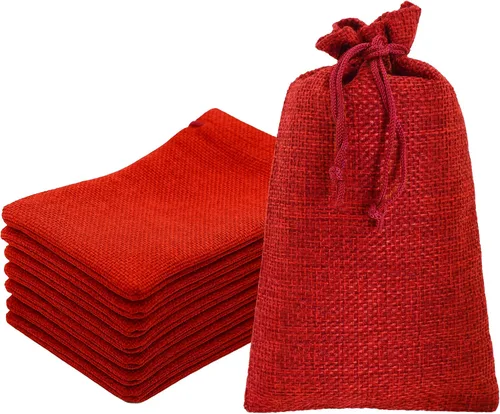 Vista 21 de Mandala Crafts Bolsas de regalo con cordón de arpillera negra de 10 x 12 pulgadas para regalos, 20 bolsas grandes de lino para regalo, dulces, café