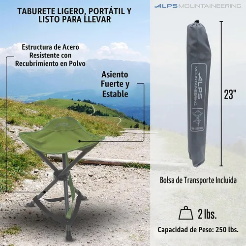 Vista 2 de ALPS Mountaineering Taburete Tri-Leg - Cactus