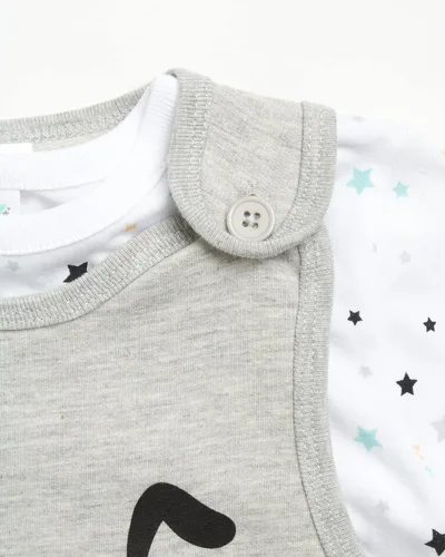 Vista 3 de Disney Conjunto de pijama de Mickey Mouse para bebé, 2 piezas y camisa de manga larga