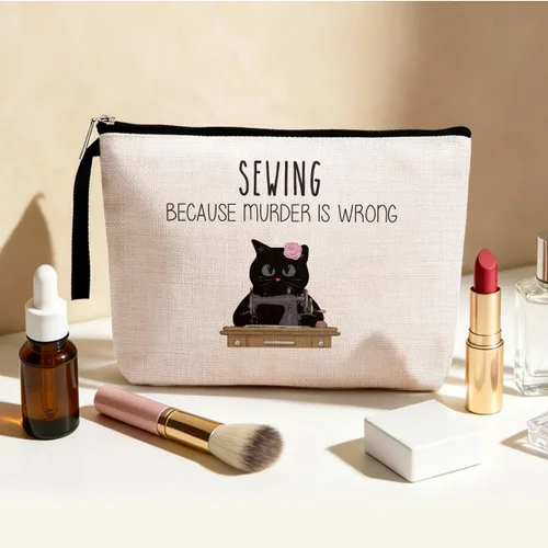 Vista 3 de Hanamiya Na Regalos de compromiso para mujeres, bolsa de maquillaje divertida para tejer, regalo de ganchillo Multicolor0040