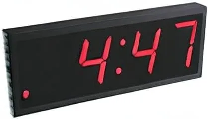 Vista 8 de TimeMachines Precision Digital PoE Reloj RGB multicolor, 4" x 4 dígitos, caja negra