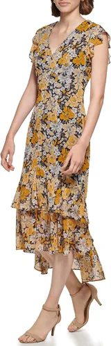 Vista 3 de Tommy Hilfiger Rivera - Vestido de gasa floral para mujer