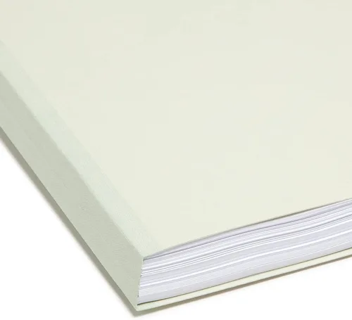 Vista 5 de Smead Carpeta de archivos de cartón prensado, pestaña de corte de 1/3, expansión de 1 pulgada, tamaño carta, gris/verde, 25 por caja (13230)