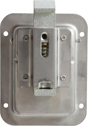 Vista 3 de Buyers Products N1883 - Pestillo de paleta de acero inoxidable de un solo punto, montaje empotrado a través de agujero, sin bloqueo, carcasa