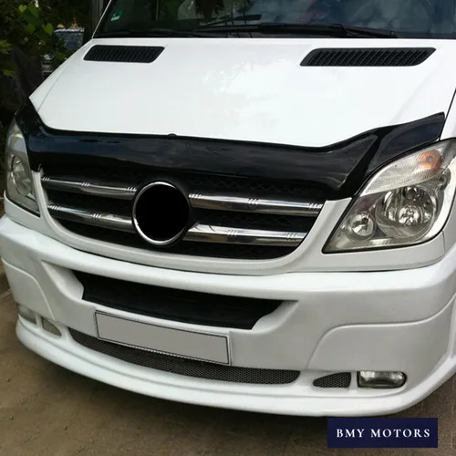 Vista 5 de BMY Deflector de capó/protector de insectos delantero compatible con Mercedes Sprinter W906 2006-2014 Protector de capó Partículas e insectos