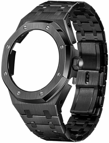 Vista 2 de GA2100 - Kits de modificación de 45 GA2100 - Correa de reloj de metal con bisel de repuesto para Casio G-Shock GA2100GA-2110 juego de accesorios
