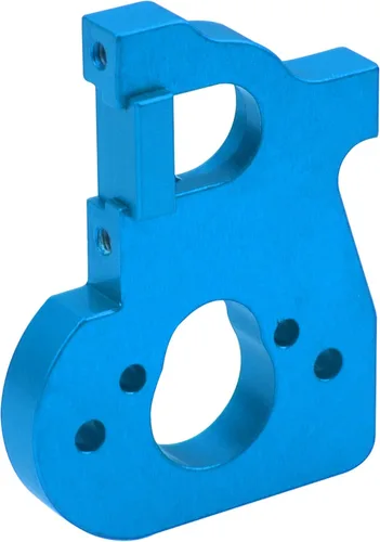 Vista 6 de Soporte de montaje de motor de metal y soporte de batería compatible con Wltoys 144001 144002 124016 124017 124019 124018 RC Car (azul)