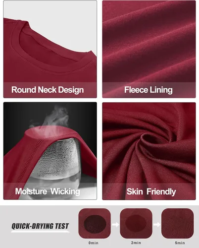 Vista 5 de MEETWEE Ropa interior térmica para mujer, Long Johns Ski para clima frío, capa base, cálida parte superior e inferior de invierno para correr