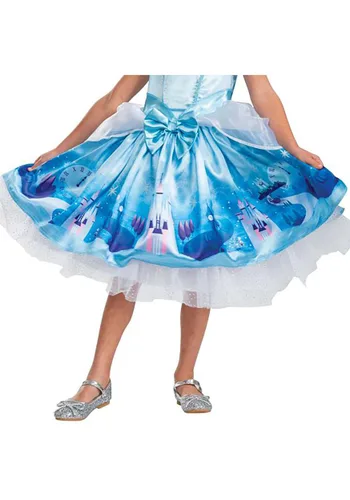 Vista 4 de Disfraz Deluxe de Cenicienta para Niña Pequeña de Disney Multicolor