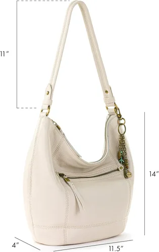 Vista 4 de The Sak Sequoia Hobo Bag - Bolso grande de cuero de primera calidad para mujer para todos los días y viajes - Bolso duradero con bolsillo